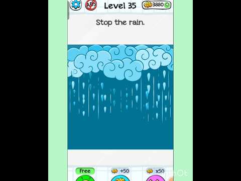 Braindom :Brain Games Test- Level 35 #Stop the rain #puzzle #gameplay
