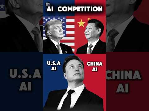 Will China Defeat America in the Global AI Race? #technology #elonmusk #chinavsusa #ai
